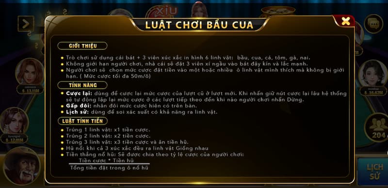 Bầu cua Hit Club: Kinh nghiệm chơi chuyên nghiệp nhất 3 Hướng dẫn cách tham gia chơi Bầu Cua