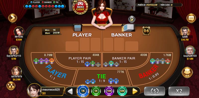 Baccarat Hit Club: Khám phá cách chơi chi tiết cho người mới 3 Quy trình diễn ra một ván cược